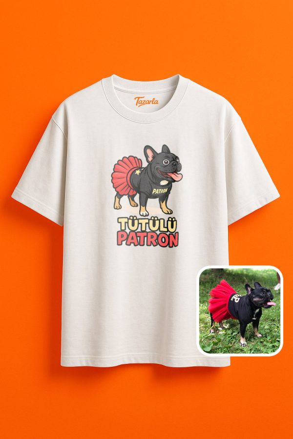 Tütülü Patron Unisex Oversize T-Shirt ile tarzınızı yansıtın