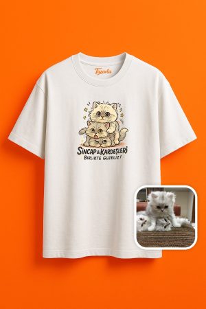 Sincap Temalı Unisex Oversize T-Shirt
