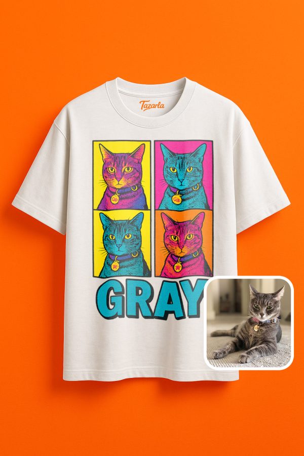 Gray'nin stiline özel unisex oversize t-shirt şimdi seninle!