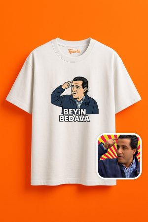 Beyin Bedava ile Tarzınızı Yansıtın Unisex Oversize T-Shirt