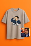 Beyin Bedava ile Tarzınızı Yansıtın Unisex Oversize T-Shirt