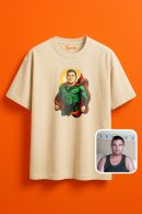 Süper Kahraman Temalı Unisex Oversize T-Shirt ile Yeni Stil!