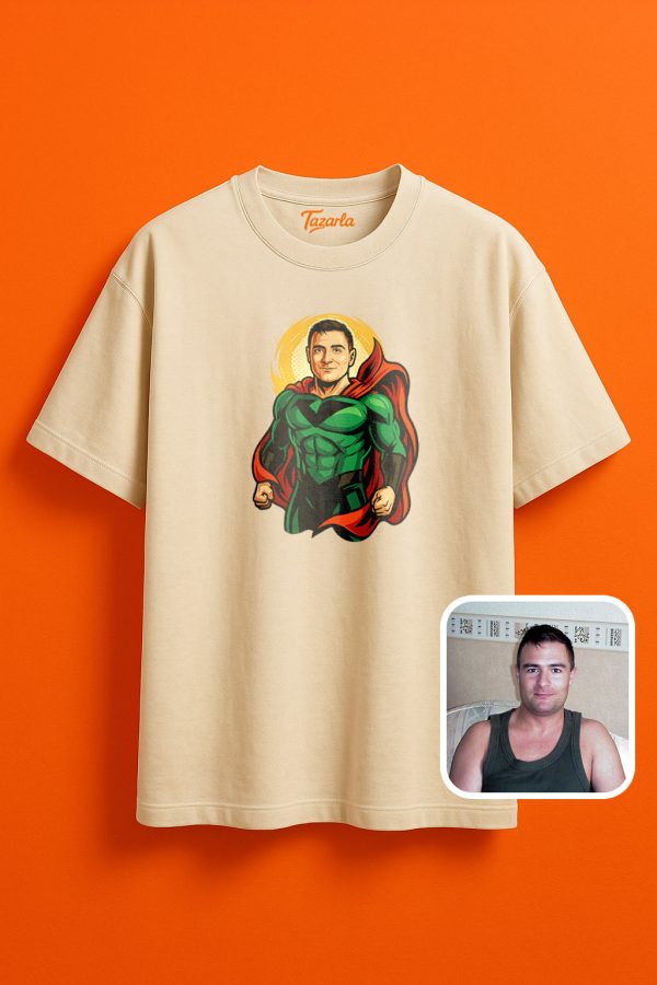 Süper Kahraman Temalı Unisex Oversize T-Shirt ile Yeni Stil! - Görsel 3