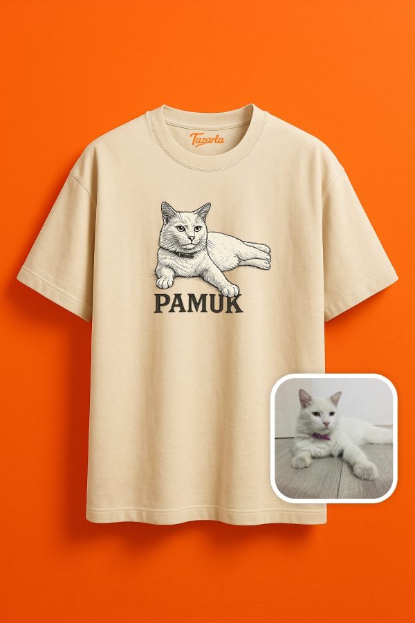 Pamuk ile Şıklığı Yakalayın Unisex Oversize T-Shirt - Görsel 2