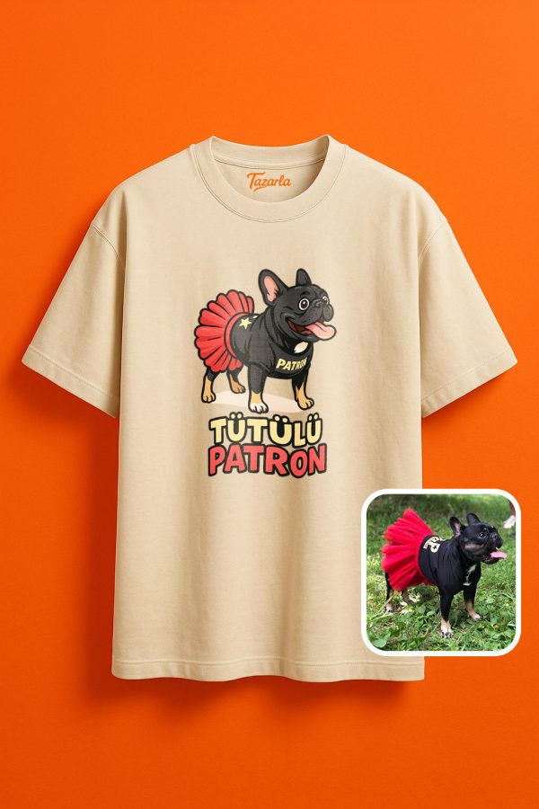 Tütülü Patron Unisex Oversize T-Shirt ile tarzınızı yansıtın - Görsel 2