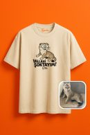 Şok Edici Çita Desenli T-Shirt Unisex Oversize T-Shirt
