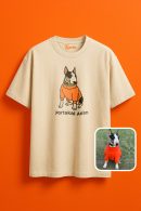 Portakal Aslan Desenli Unisex Oversize T-Shirt ile Özgün Tarzını Yansıt
