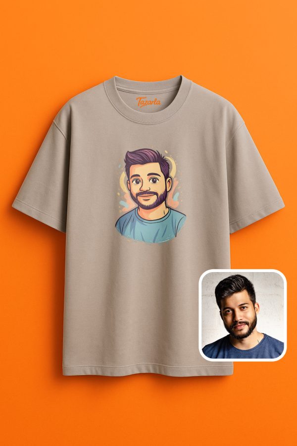 Karikatür Desenli Unisex Oversize T-Shirt ile Tarzınızı Yansıtın - Görsel 3