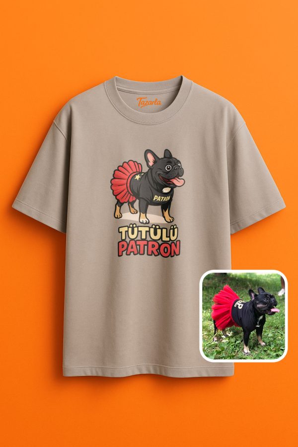 Tütülü Patron Unisex Oversize T-Shirt ile tarzınızı yansıtın - Görsel 3