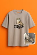 Şok Edici Çita Desenli T-Shirt Unisex Oversize T-Shirt