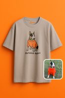 Portakal Aslan Desenli Unisex Oversize T-Shirt ile Özgün Tarzını Yansıt