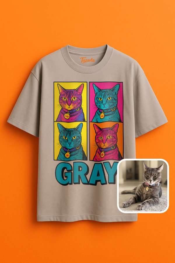 Gray'nin stiline özel unisex oversize t-shirt şimdi seninle! - Görsel 3