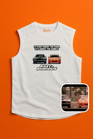 Hız ve Tutku Unisex Regular Kolsuz - Kesik Kol T-Shirt