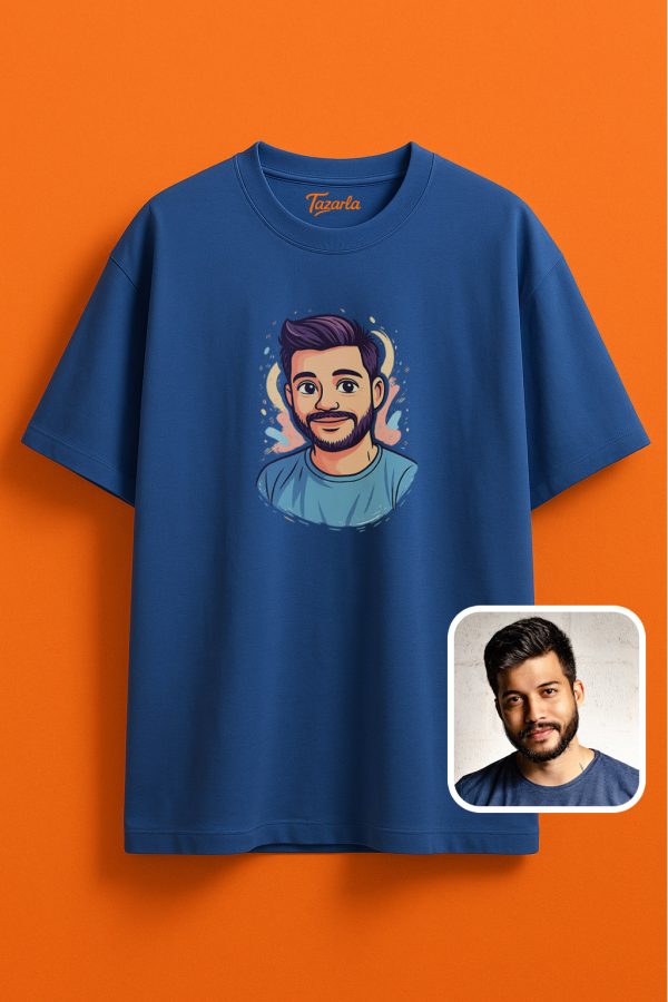 Karikatür Desenli Unisex Oversize T-Shirt ile Tarzınızı Yansıtın - Görsel 4