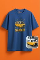 Sarıkız Minibüs Retro Oversize Unisex T-Shirt ile Tarzınızı Yansıtın