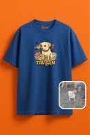 Tavşan Köpek ile Eğlenceli Anlar Yaratın Unisex Oversize T-shirt
