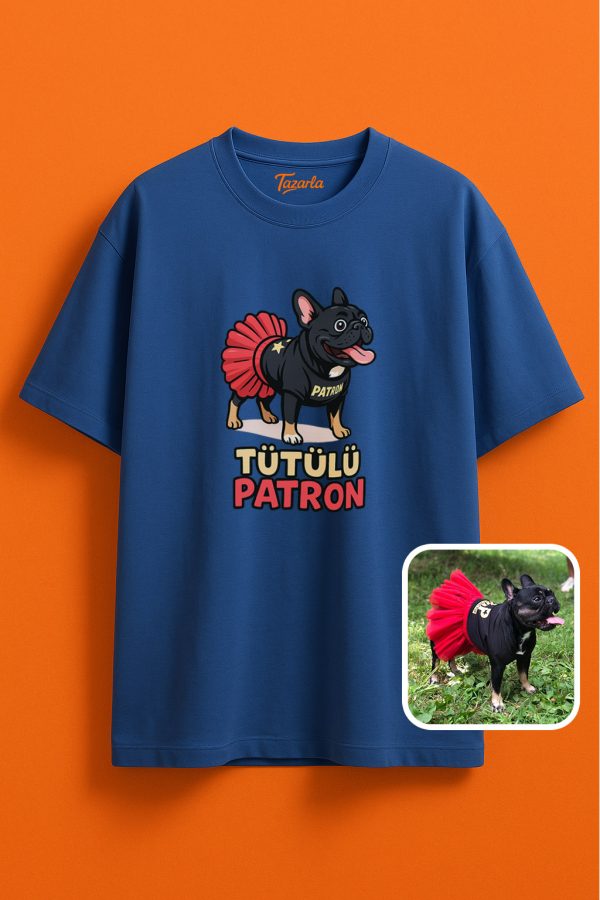 Tütülü Patron Unisex Oversize T-Shirt ile tarzınızı yansıtın - Görsel 4