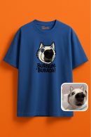Burnum Burada Bulut Desenli Unisex Oversize T-Shirt ile Fark Yarat!