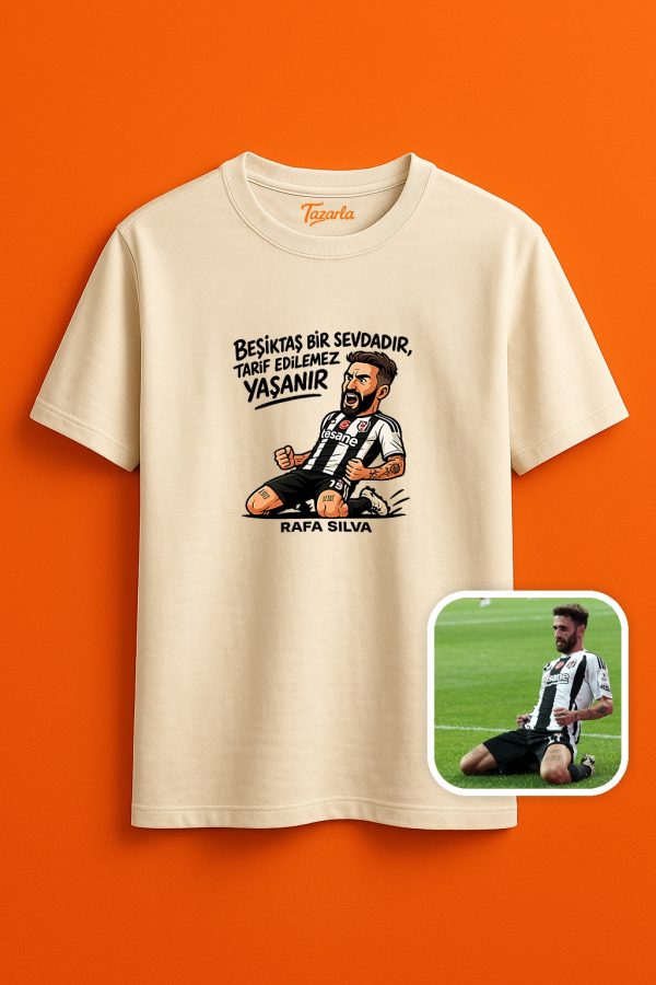 Beşiktaş bir sevdadır yaşanır Unisex Regular T-Shirt - Görsel 3