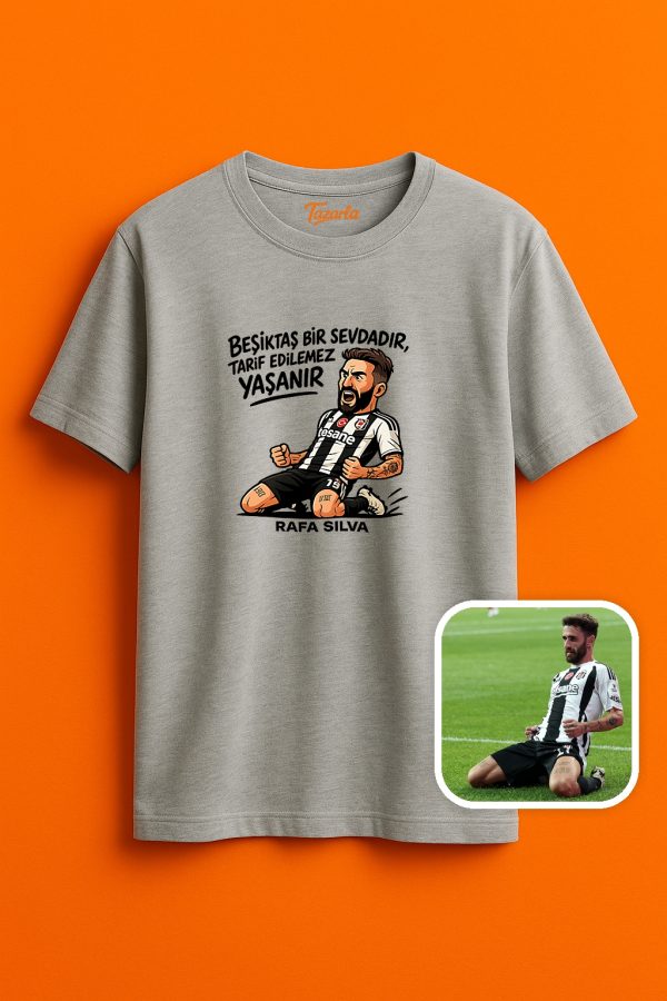 Beşiktaş bir sevdadır yaşanır Unisex Regular T-Shirt - Görsel 2