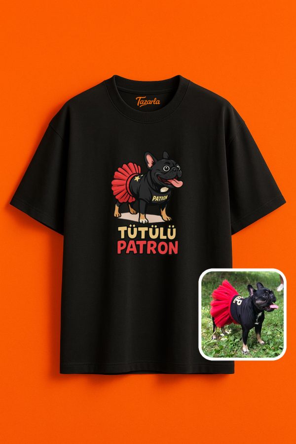 Tütülü Patron Unisex Oversize T-Shirt ile tarzınızı yansıtın - Görsel 5