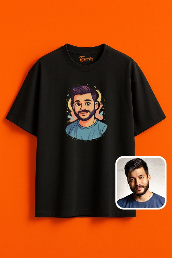Karikatür Desenli Unisex Oversize T-Shirt ile Tarzınızı Yansıtın - Görsel 5