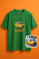 Sarıkız Minibüs Retro Oversize Unisex T-Shirt ile Tarzınızı Yansıtın