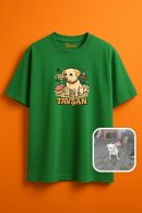 Tavşan Köpek ile Eğlenceli Anlar Yaratın Unisex Oversize T-shirt