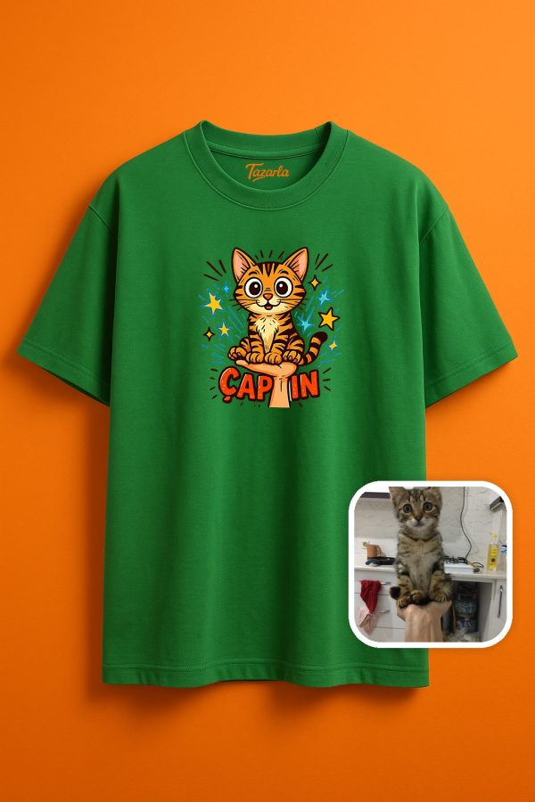 Çapkın stil, rahatlıkla buluştu Unisex Oversize T-Shirt - Görsel 6