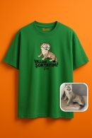 Şok Edici Çita Desenli T-Shirt Unisex Oversize T-Shirt