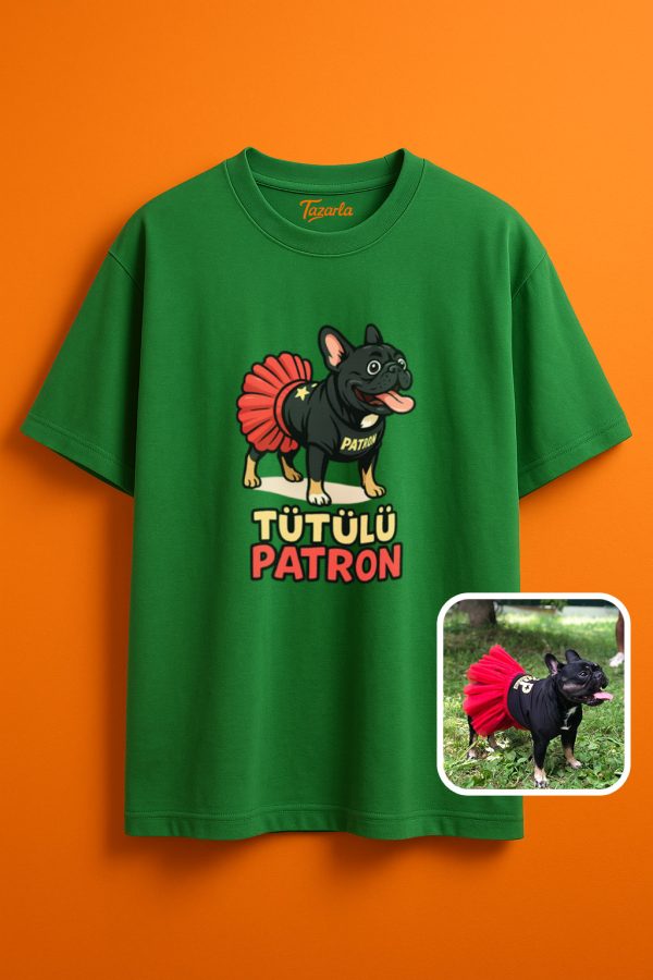 Tütülü Patron Unisex Oversize T-Shirt ile tarzınızı yansıtın - Görsel 6