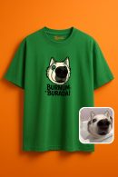 Burnum Burada Bulut Desenli Unisex Oversize T-Shirt ile Fark Yarat!