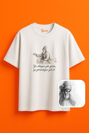 Mevlana'dan İlham Alan Unisex Oversize T-Shirt