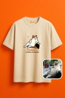 Tombili Kedimizin Anısına Unisex Oversize T-Shirt