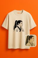 Eski Çin Portresi Şıklığı Unisex Oversize T-Shirt