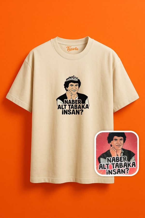 Naber Alt Tabaka Tarzını Yansıtan! Unisex Oversize T-Shirt - Görsel 3