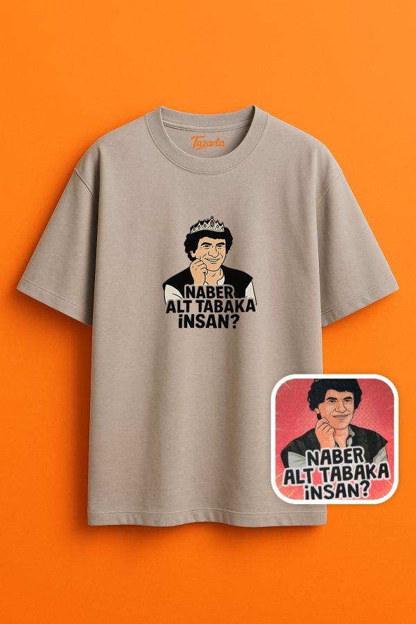 Naber Alt Tabaka Tarzını Yansıtan! Unisex Oversize T-Shirt - Görsel 2