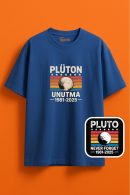 Plüton Unutma Stili Unisex Oversize T-Shirt