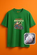 Kaptan Anadolu tarzında Unisex Oversize T-Shirt