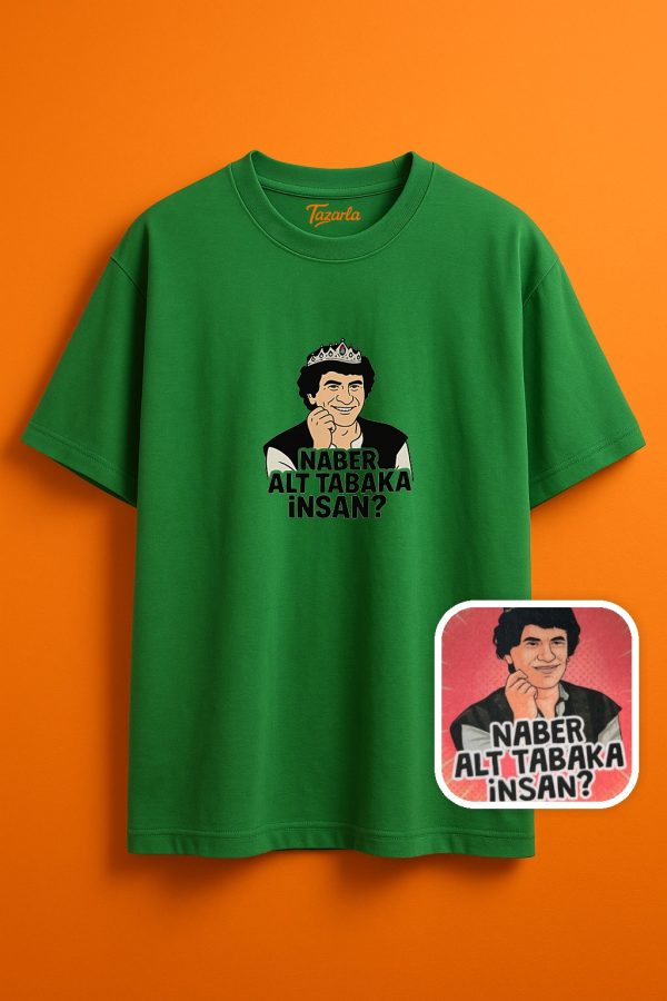 Naber Alt Tabaka Tarzını Yansıtan! Unisex Oversize T-Shirt - Görsel 4