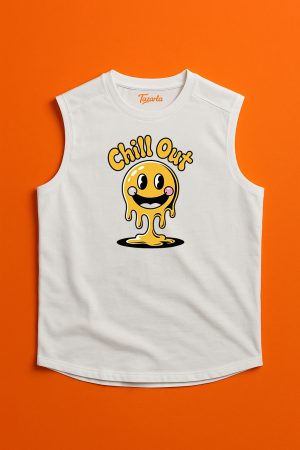 Chill Out ile Tarzını Yansıt! Unisex Regular Kolsuz - Kesik Kol T-Shirt