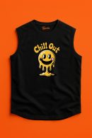 Chill Out ile Tarzını Yansıt! Unisex Regular Kolsuz - Kesik Kol T-Shirt