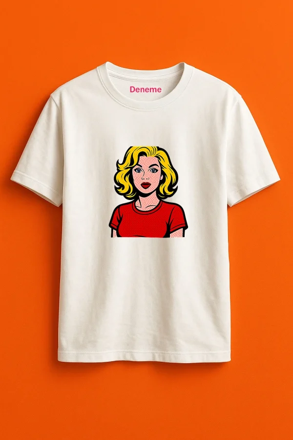 Sarı Kız ile Tarzını Yansıt Unisex Regular T-Shirt