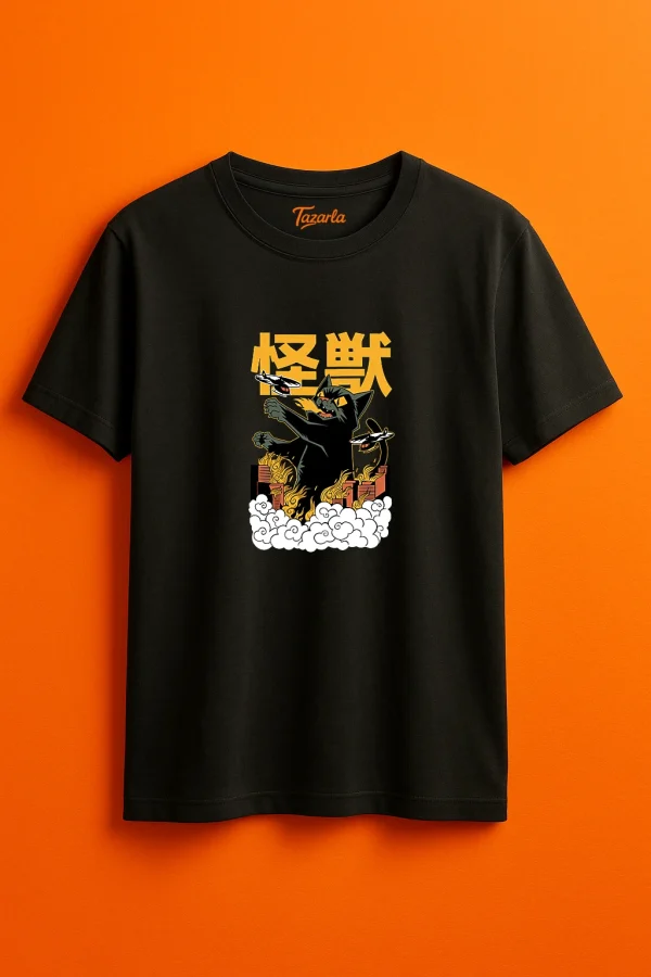 Kaiju Kedi Eğlencesi Unisex Regular T-Shirt