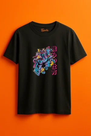 Samurai Savaşçısı Tasarımı Unisex Regular T-Shirt