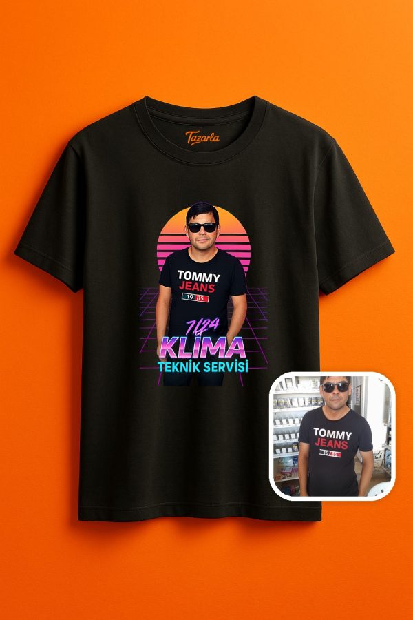 "7/24 Klima Teknik Servisi ile Ferahlık Unisex Regular T-Shirt"