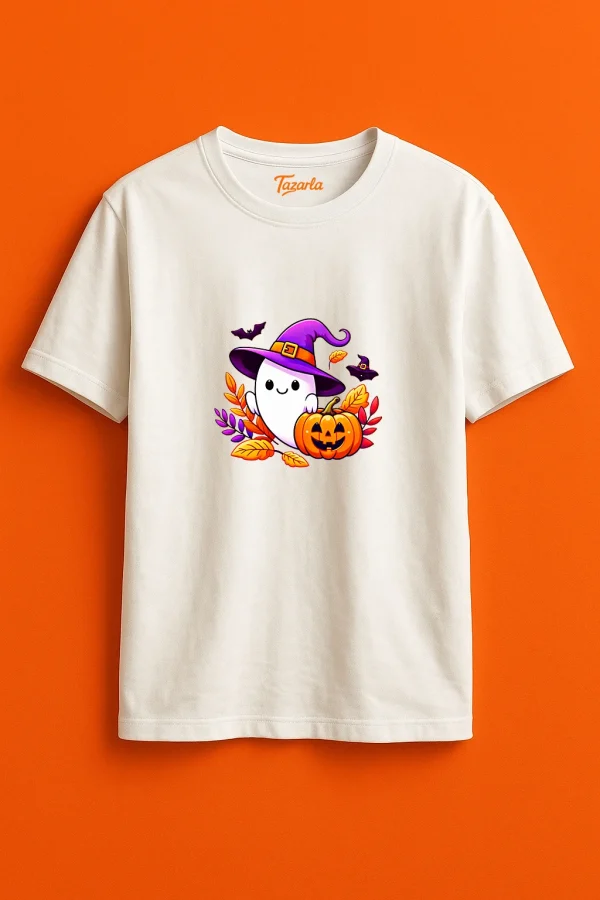 Happy Halloween T-shirt ile Şıklığı Yakala Unisex Regular T-Shirt