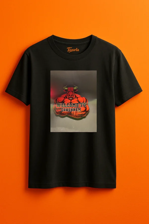 Cehennem Tişörtü Sizi Bekliyor Unisex Regular T-Shirt