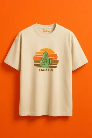 "Fucktus Tasarım Unisex Oversize T-Shirt"