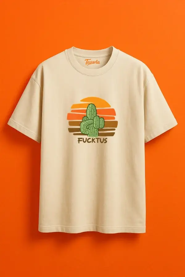 "Fucktus Tasarım Unisex Oversize T-Shirt"